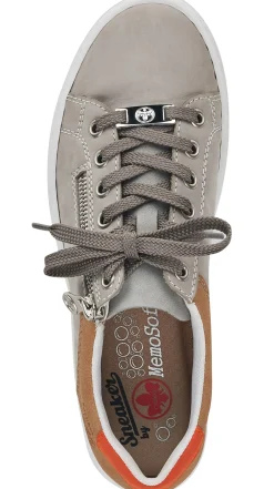 Clearance Rieker Columbo Grey Multicolour Lace-Up Sneaker