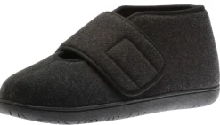 Online Foamtreads Comfort L2 Black Wool Slipper
