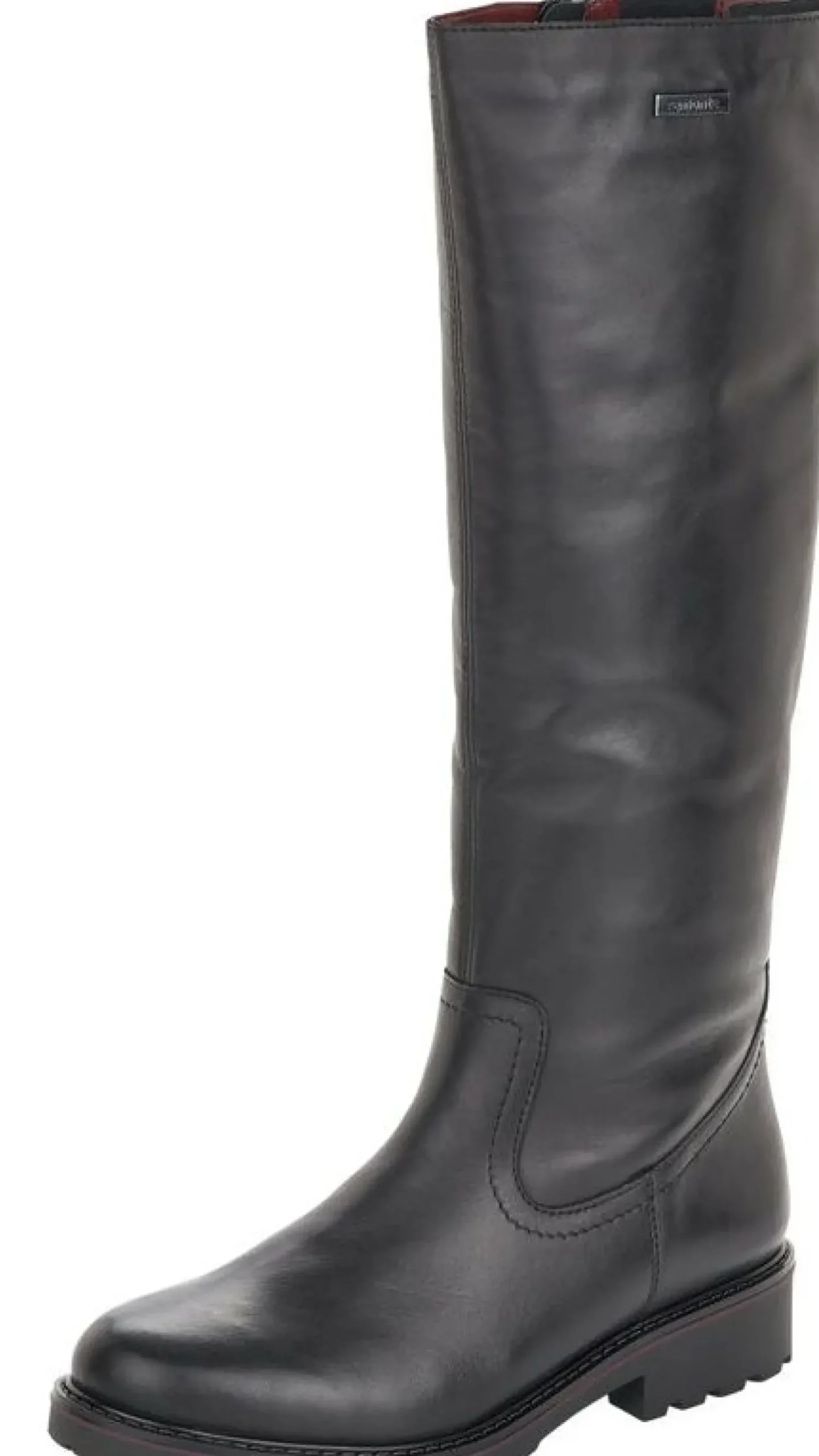 Best Remonte Cristallino Black Leather Tall Boot