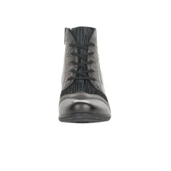 Online Remonte Cristallino Grey Leather Embossed Ankle Boot