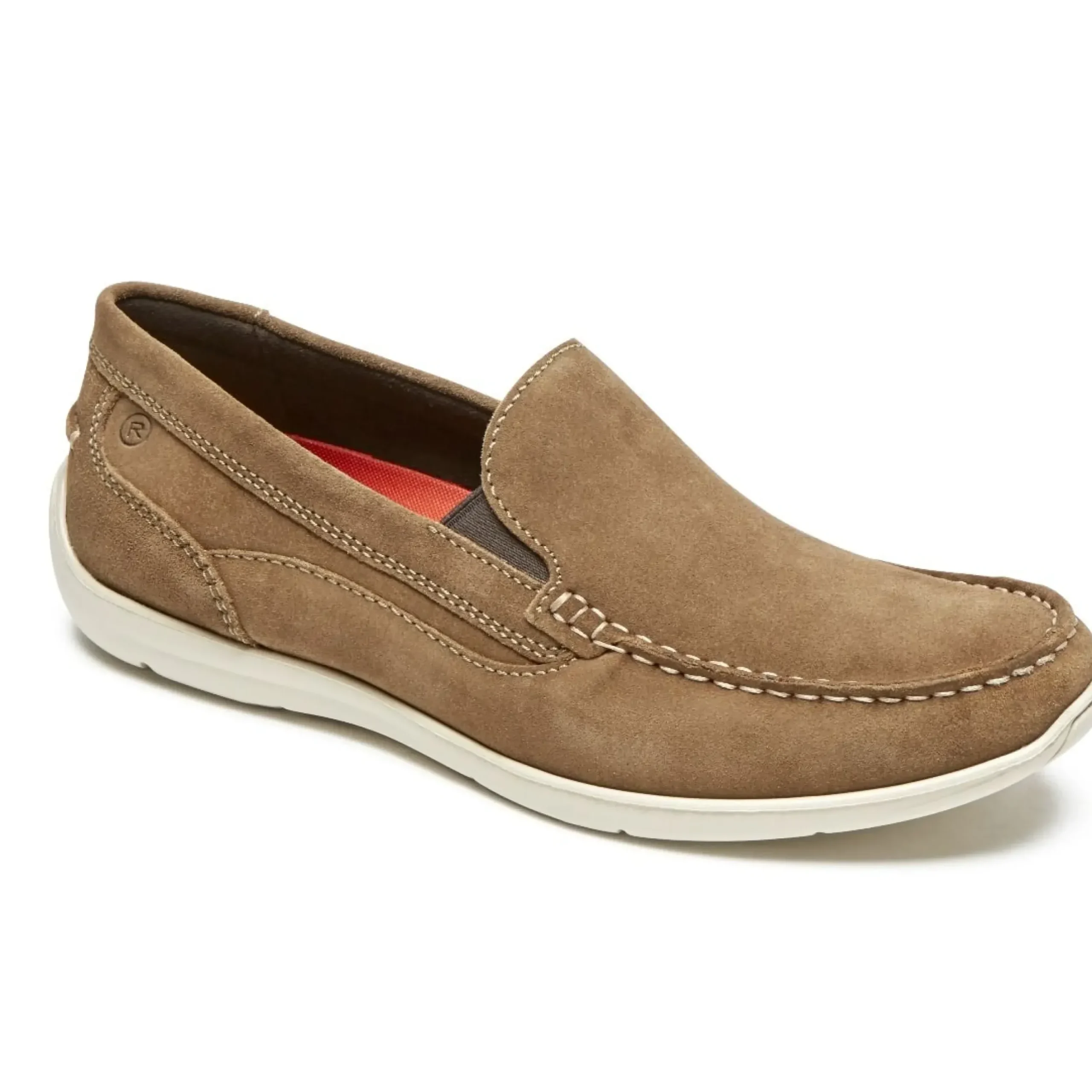 Sale Rockport Cullen Venetian Vicuna Brown Suede Slip-On Loafer