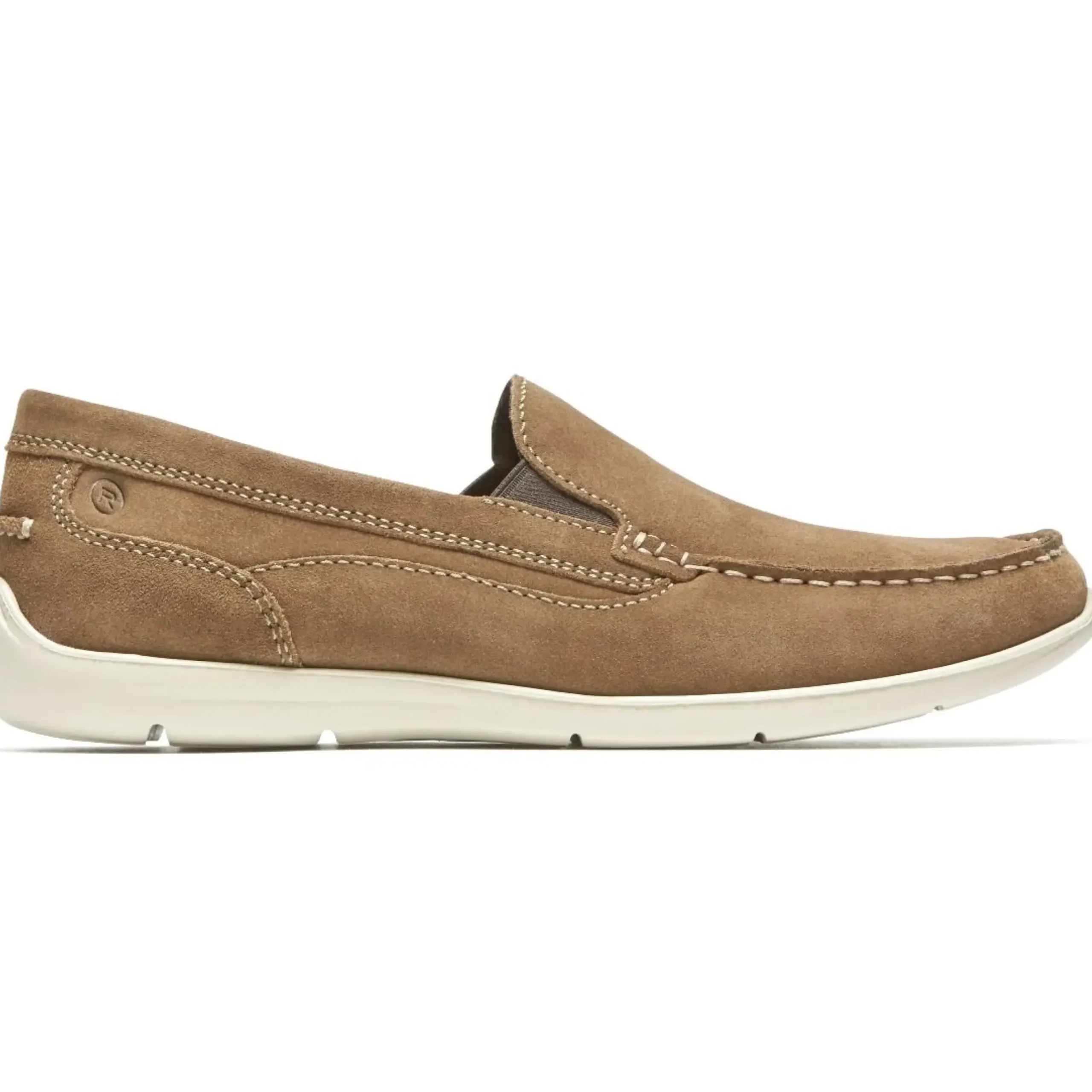 Sale Rockport Cullen Venetian Vicuna Brown Suede Slip-On Loafer
