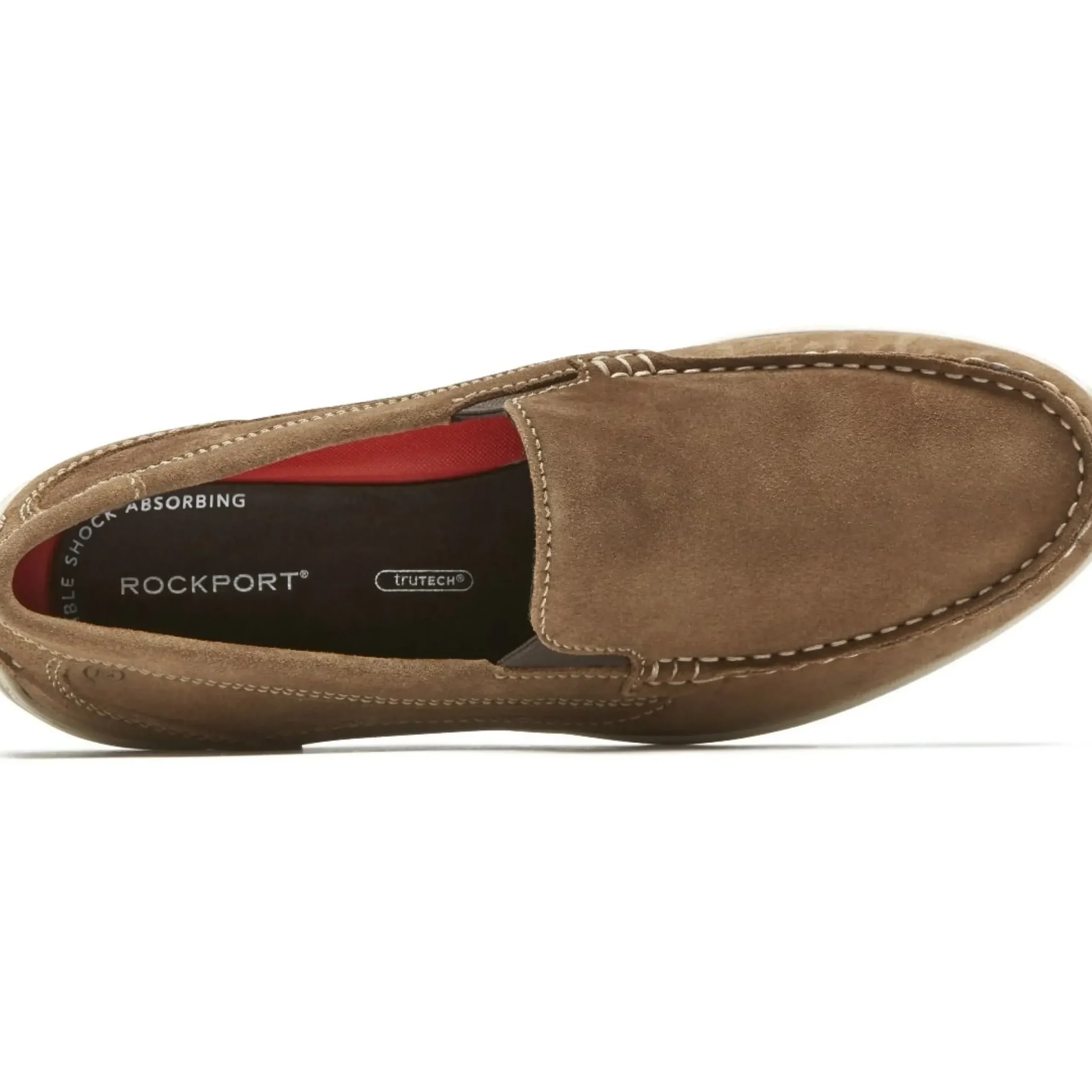 Sale Rockport Cullen Venetian Vicuna Brown Suede Slip-On Loafer