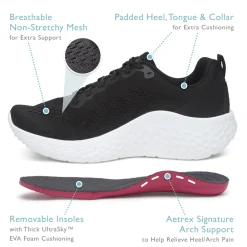 New Aetrex Danika Black
