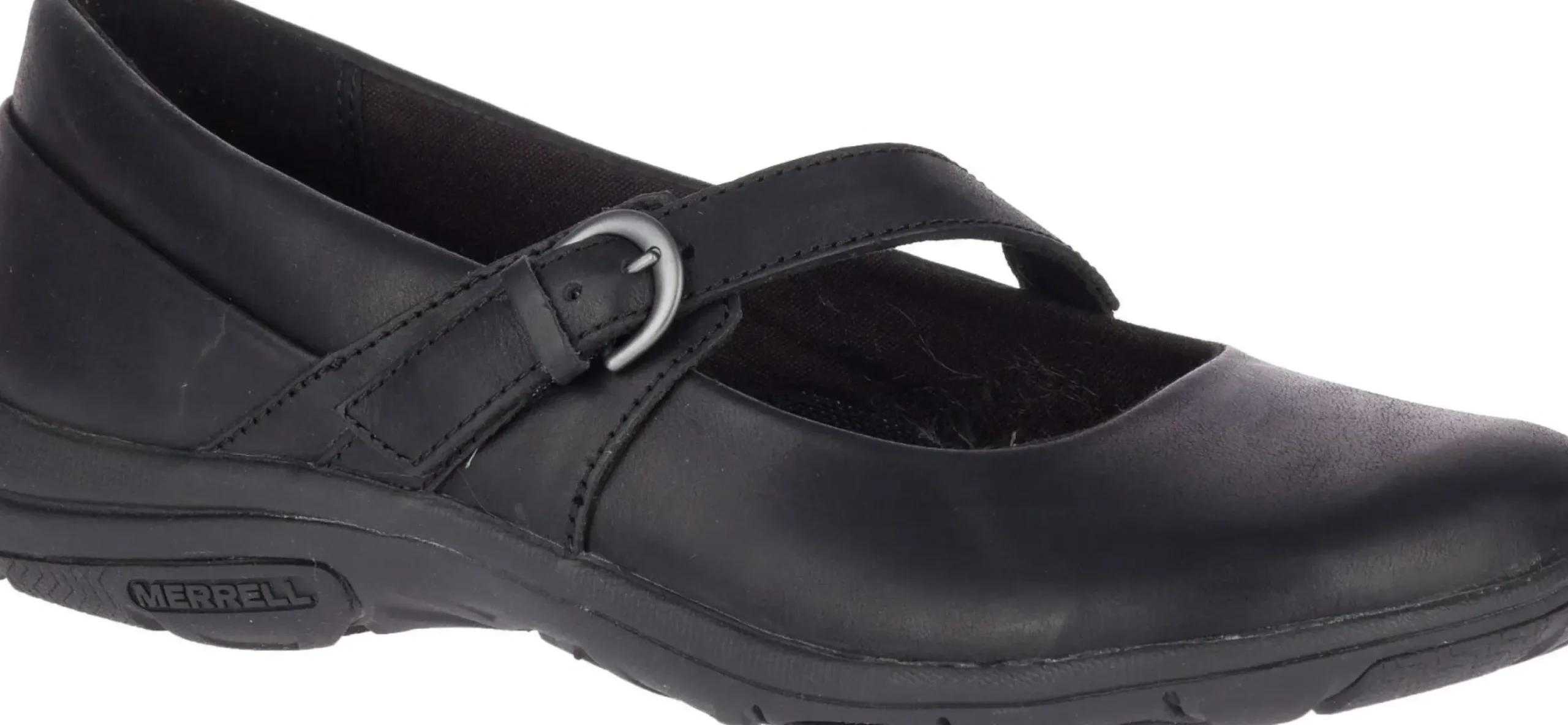 Merrell Dassie Erin Black Leather Mary Jane Flat