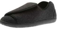 Online Foamtreads Doctor 2 Black Wool Slipper