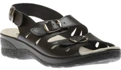 Lady Diana Double Buckle Black