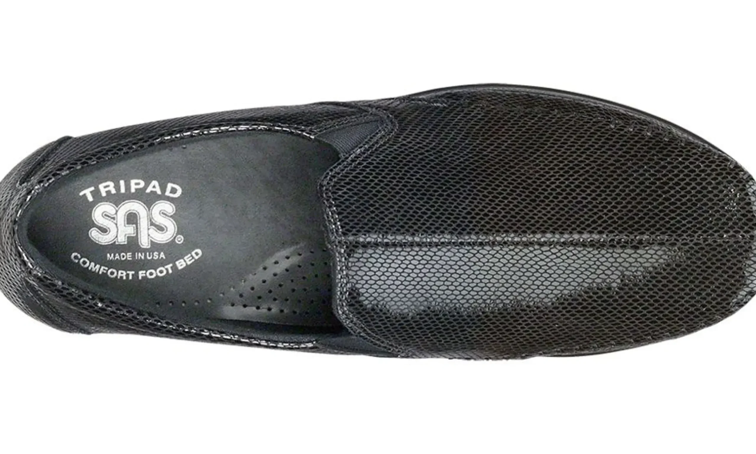 SAS Shoes Dream Black Snake Slip-On Loafer