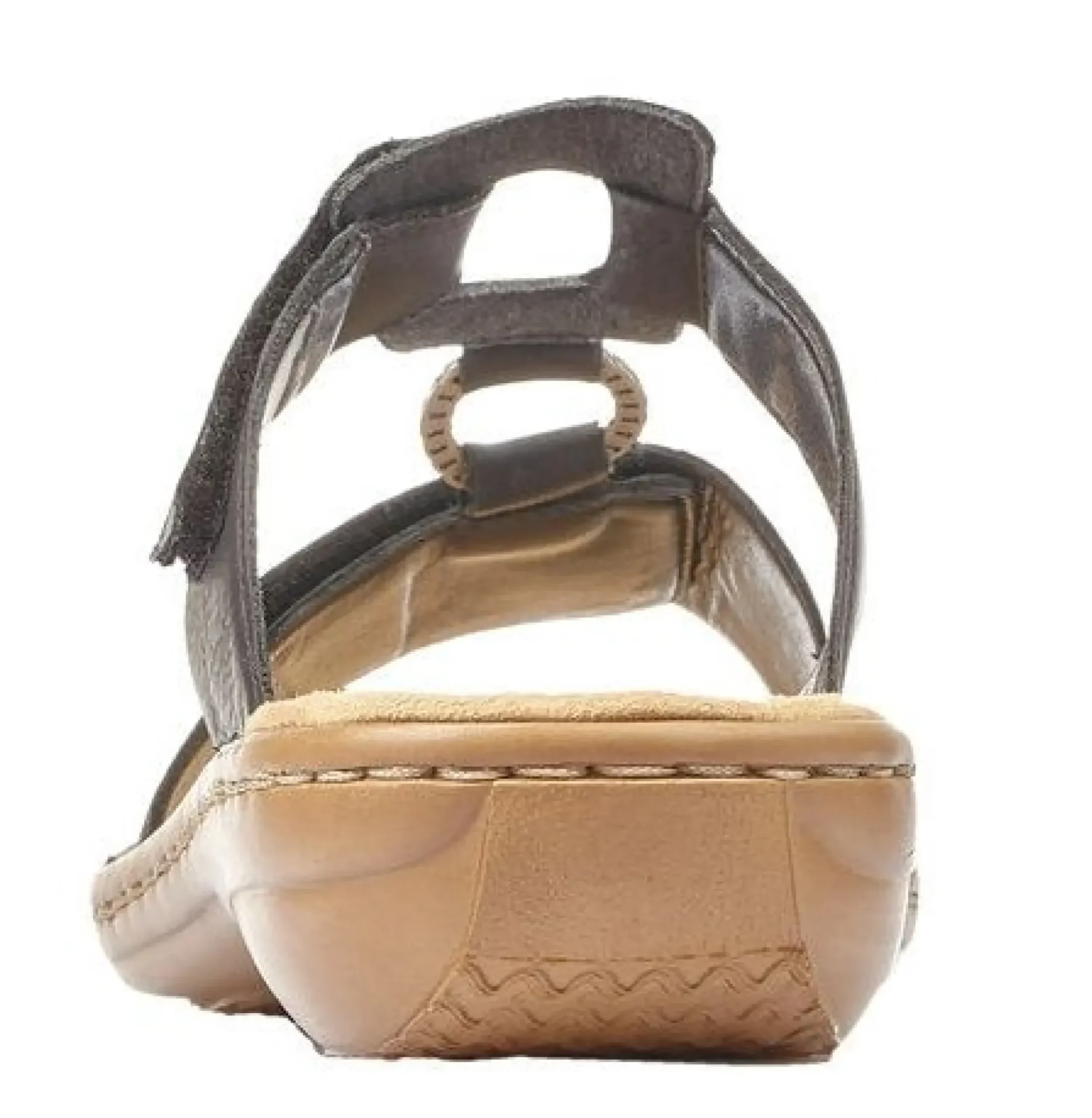 Clearance Rieker Eagle Black Slide Sandal