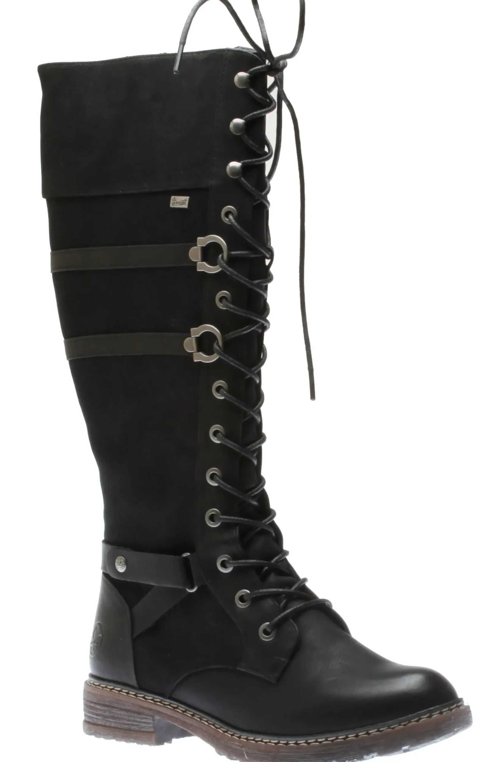 New Rieker Eaton Black Tall Boot