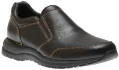 Clearance Rockport Edge Hill 2 Black Leather Double Gore Slip-On Casual Dress Shoe