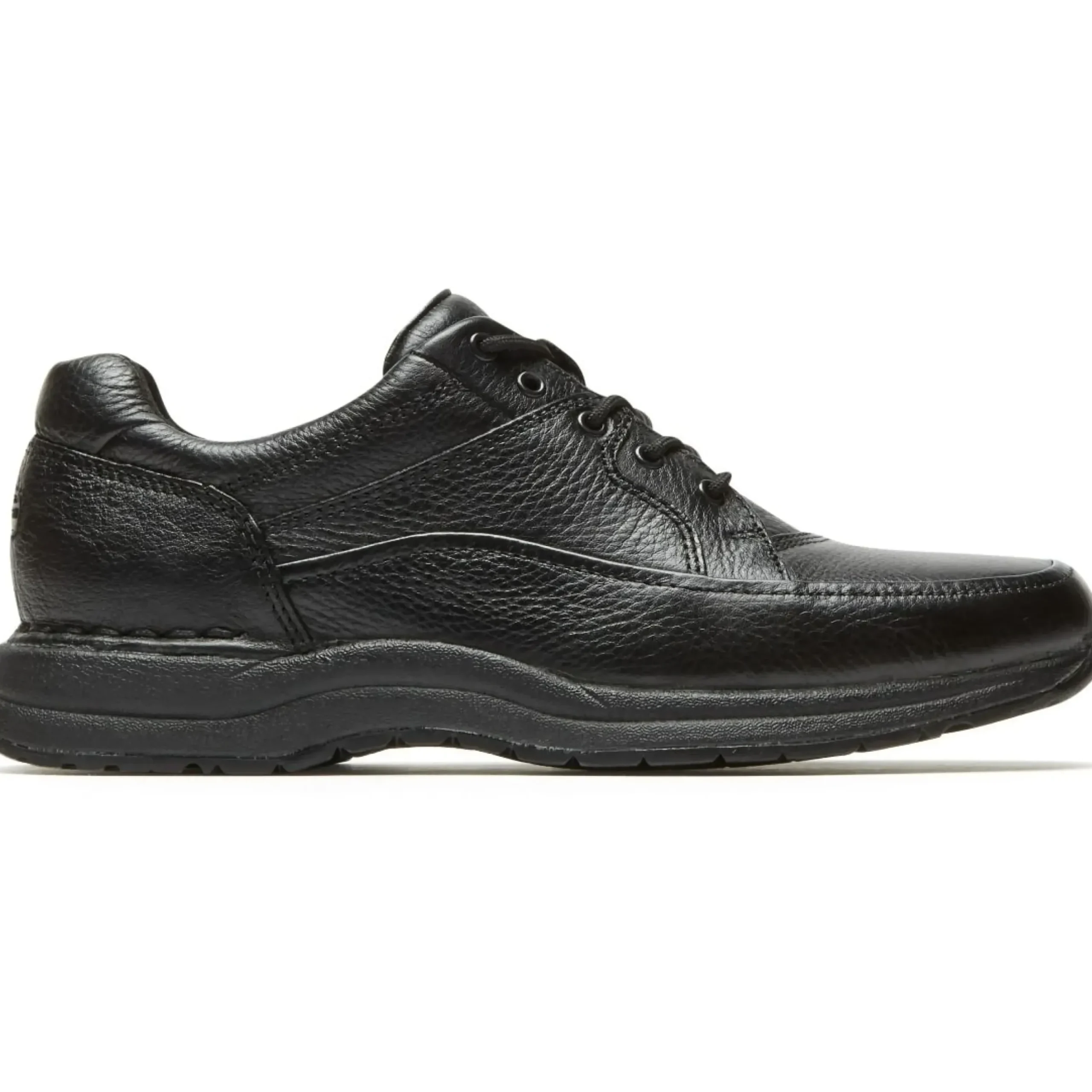 Sale Rockport Edge Hill Black Leather Lace-Up Walking Shoe