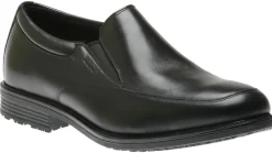 Discount Rockport Essential Details Black Leather Waterproof Slip-On Dress Shoe