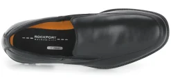 Discount Rockport Essential Details Black Leather Waterproof Slip-On Dress Shoe