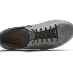Discount Dunham Fitsmart Lace-To-Toe Grey/Blue Shoe