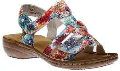 Online Rieker Flowerbed Multicolour White Sandal