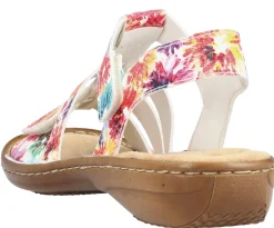 Online Rieker Flowerbed Multicolour White Sandal