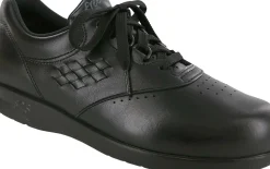 New SAS Shoes Freetime Black Leather Walking Shoe