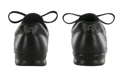 New SAS Shoes Freetime Black Leather Walking Shoe