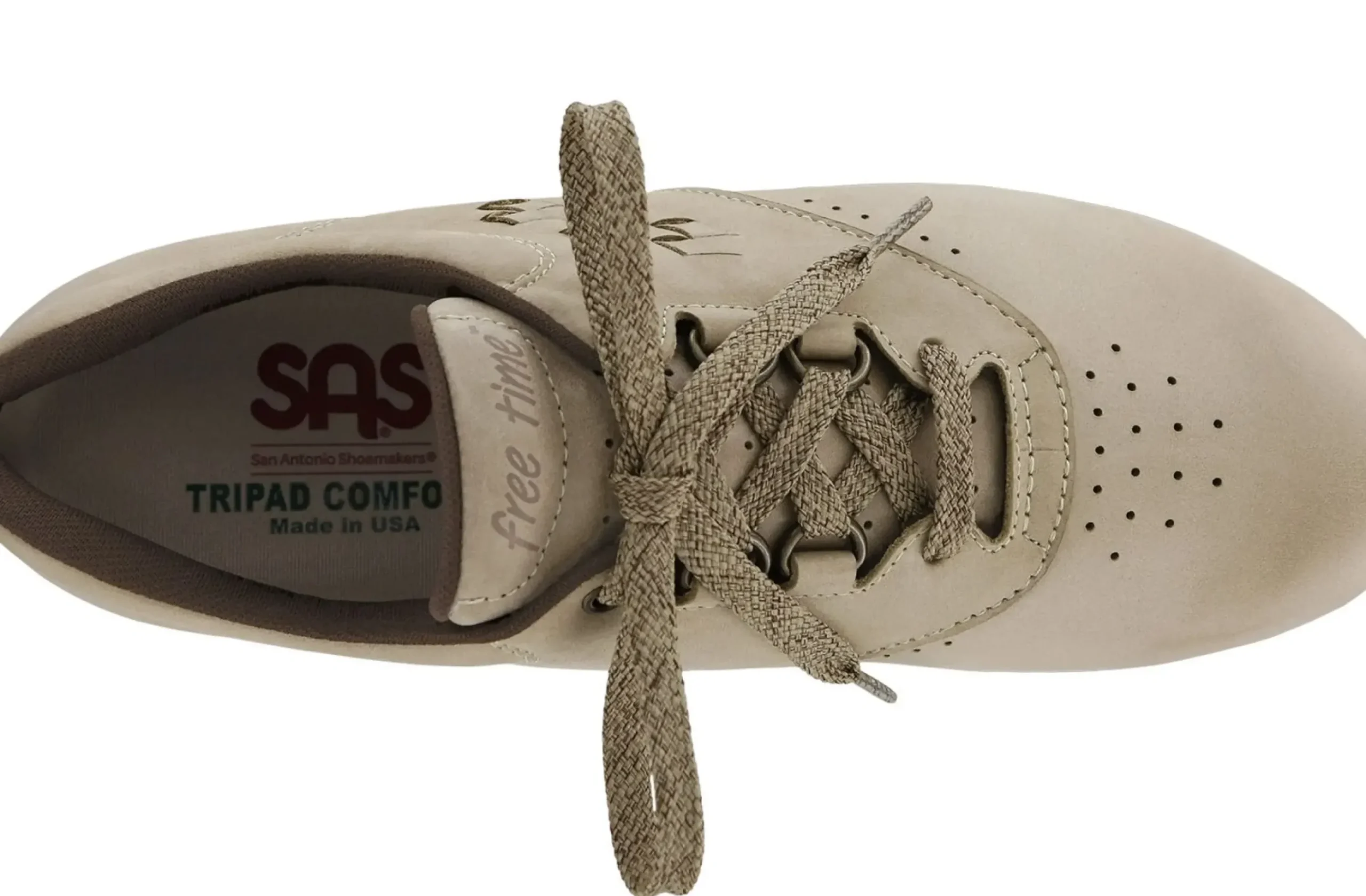 Clearance SAS Shoes Freetime Sage Nubuck Leather Walking Shoe