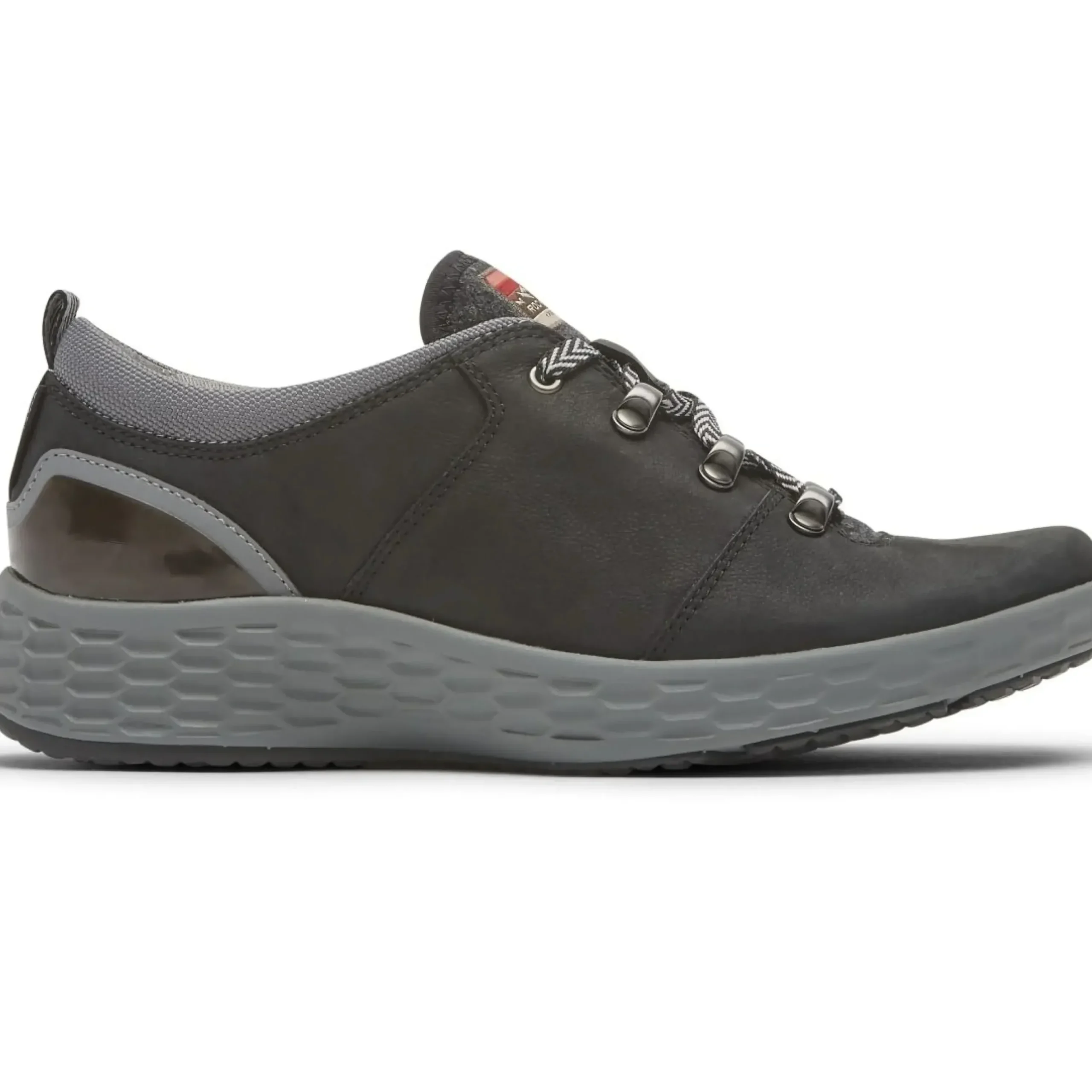 New Rockport Fresh Explore Black Waterproof Lace-Up Sneaker