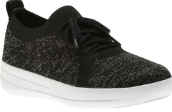 New Fit Flop F-Sporty Uberknit Black Grey Lace-Up Sneaker