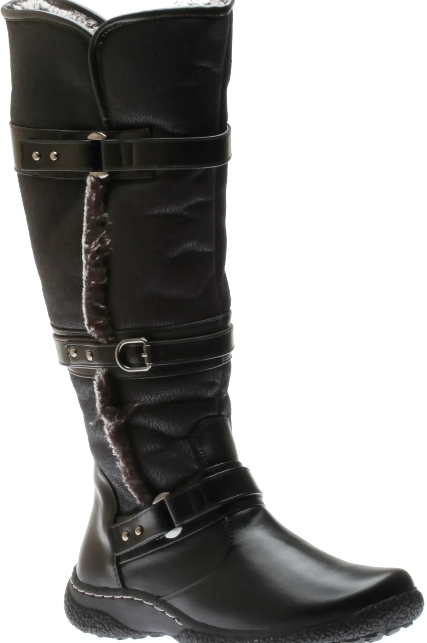Outlet Wanderlust Gabrielle 2 Wide Calf Black Leather Tall Boot