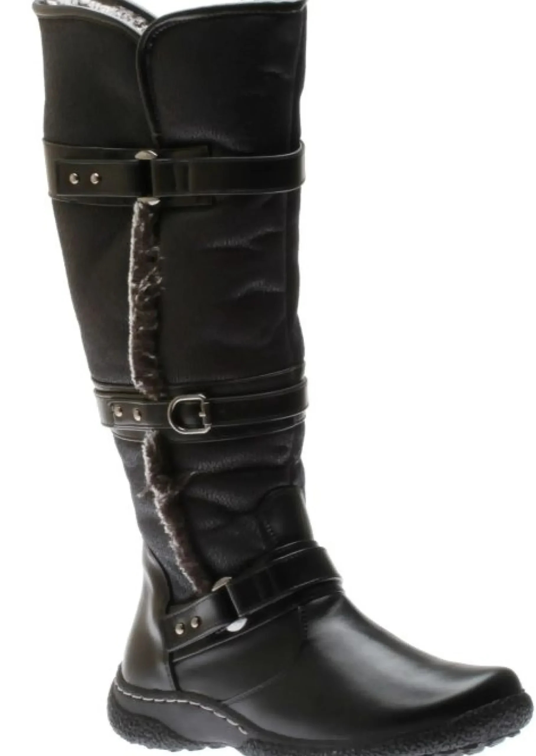 Outlet Wanderlust Gabrielle 2 Wide Calf Black Leather Tall Boot