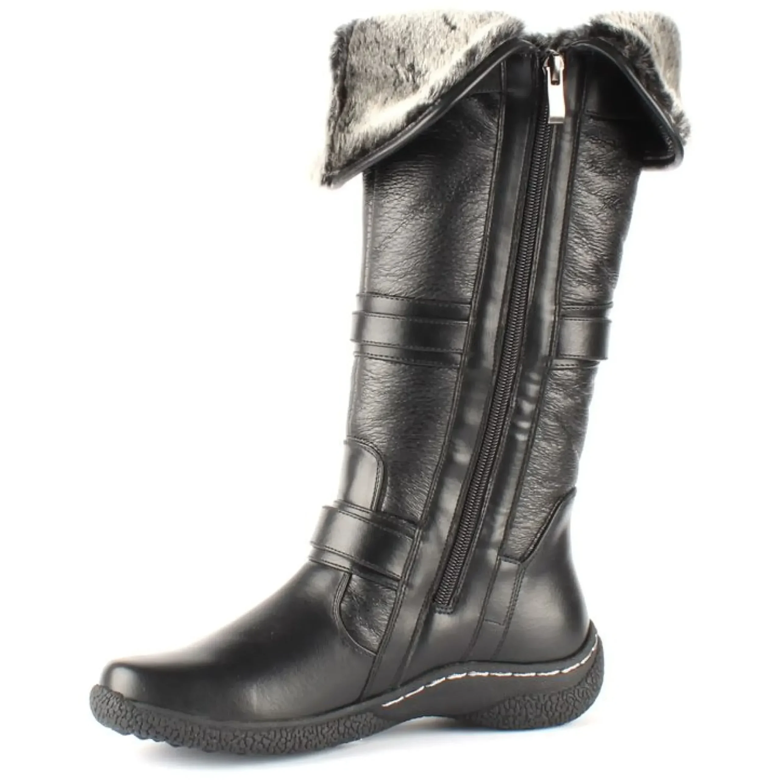 Outlet Wanderlust Gabrielle 2 Wide Calf Black Leather Tall Boot