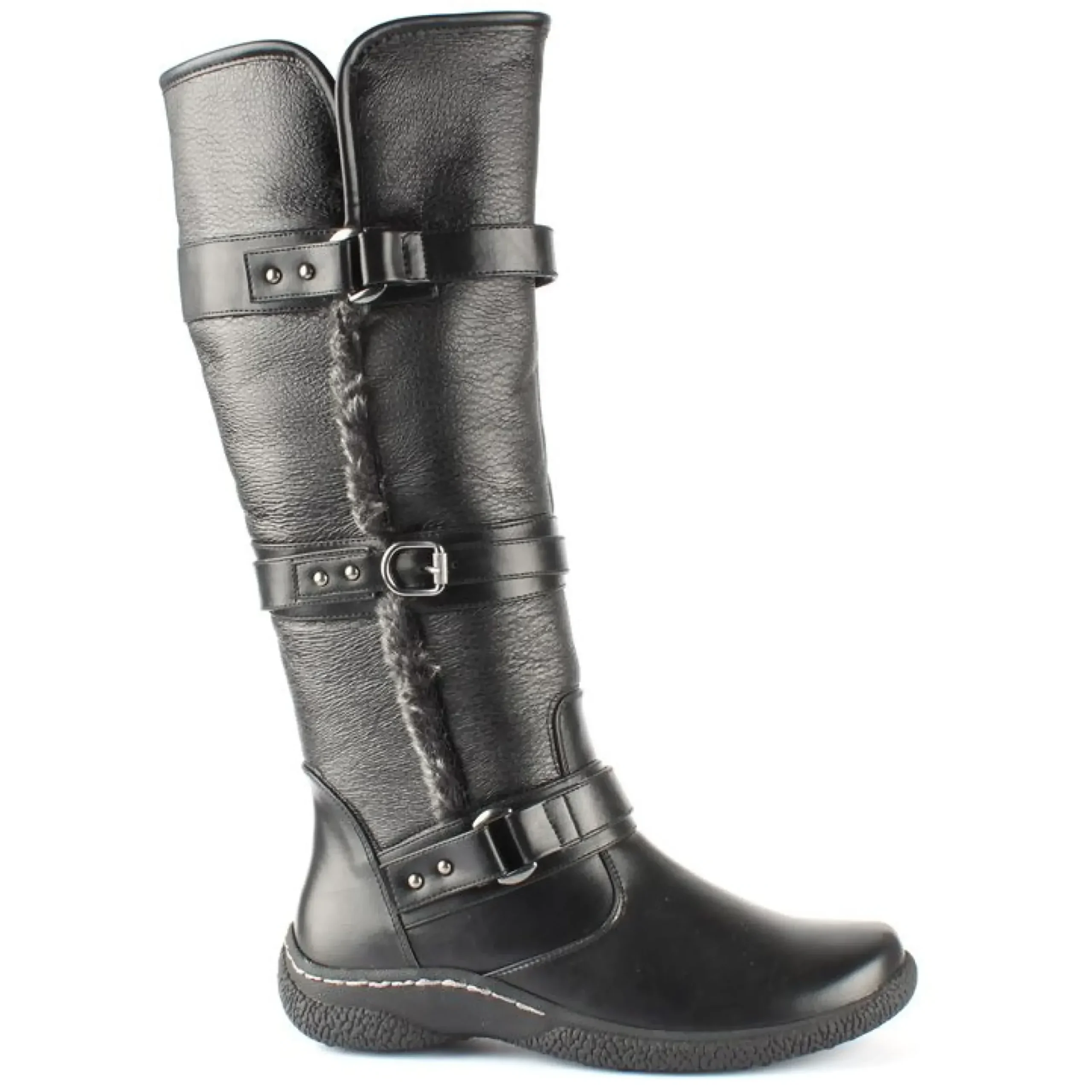 Outlet Wanderlust Gabrielle 2 Wide Calf Black Leather Tall Boot