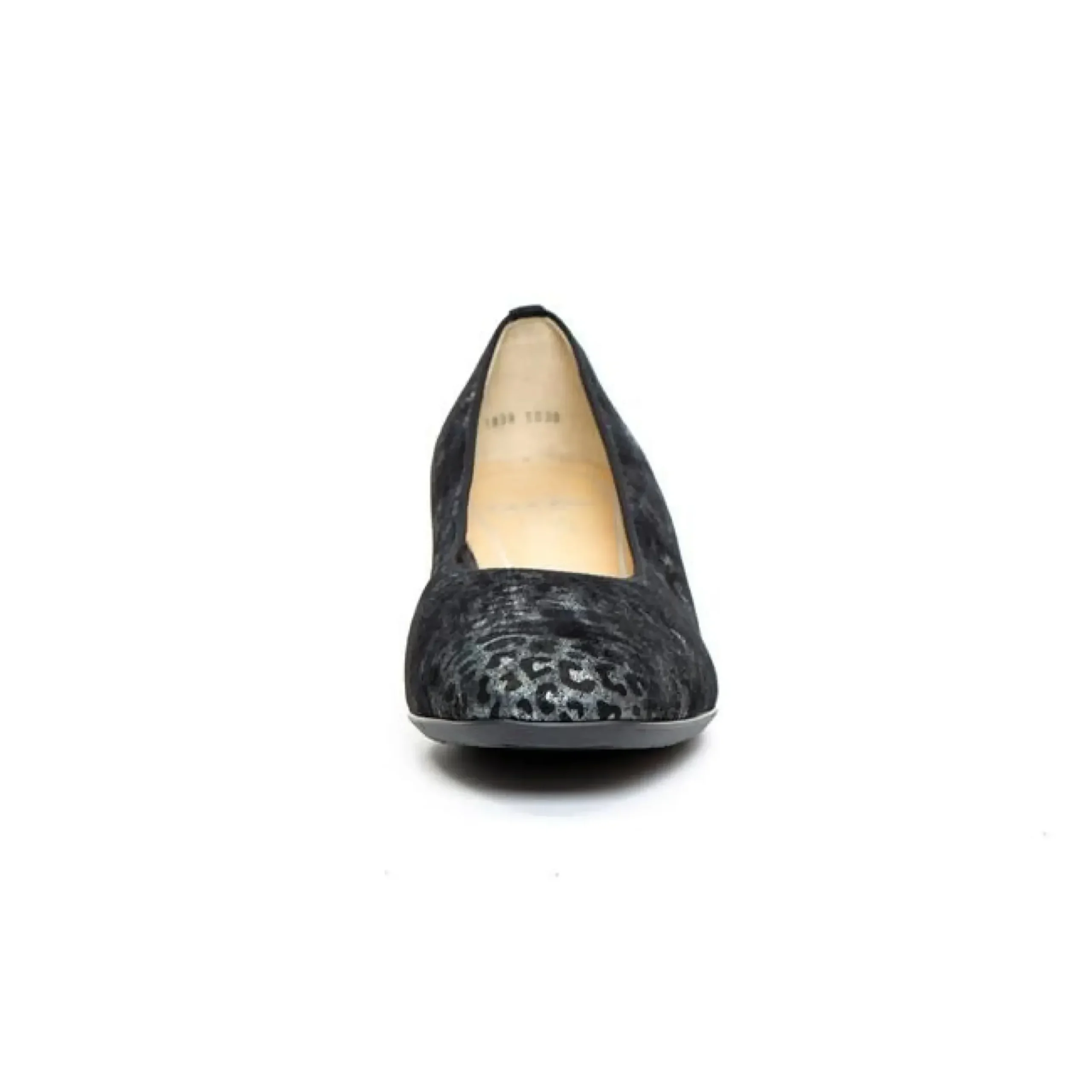 Hot Ara Gabrielle Black & Silver Animal Print Pump