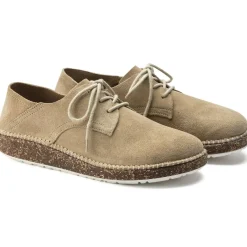 Clearance Birkenstock Gary Unisex Sand Suede Leather Lace-Up Sneaker