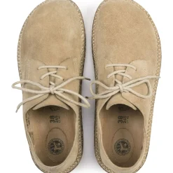 Clearance Birkenstock Gary Unisex Sand Suede Leather Lace-Up Sneaker