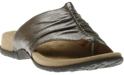 Taos Gift Pewter Leather Thong Sandal
