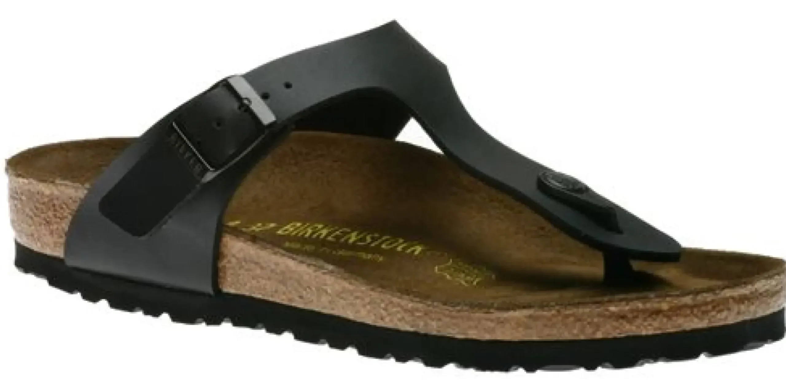 New Birkenstock Gizeh Birko-Flor Black Thong Sandal