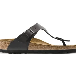 New Birkenstock Gizeh Birko-Flor Black Thong Sandal
