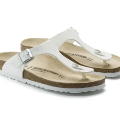 Outlet Birkenstock Gizeh Birko-Flor White Thong Sandal