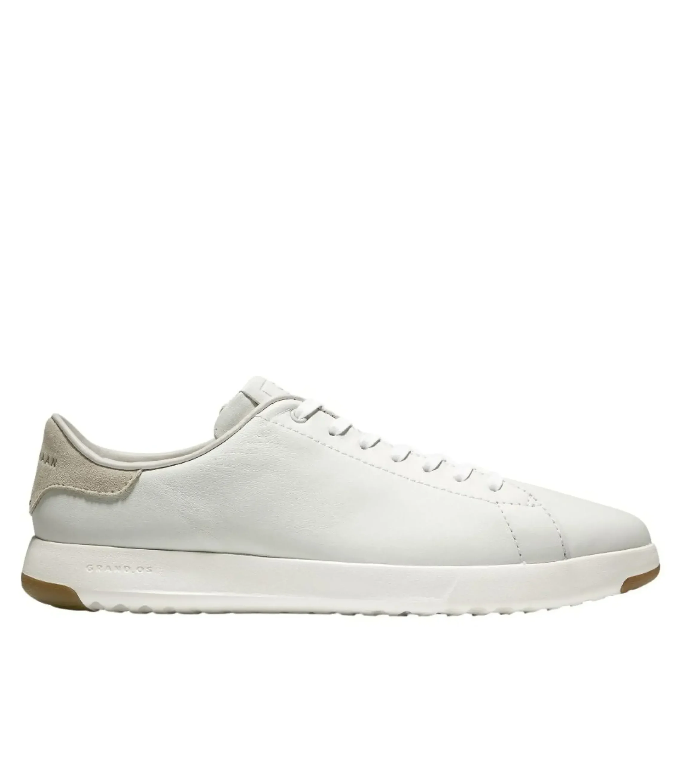 Online Cole Haan Grandpru00F8 White Leather Lace-Up Tennis Sneaker
