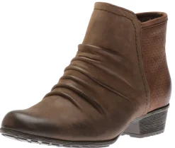 Online Rockport Gratasha Panel Stone Nubuck Leather Ankle Boot