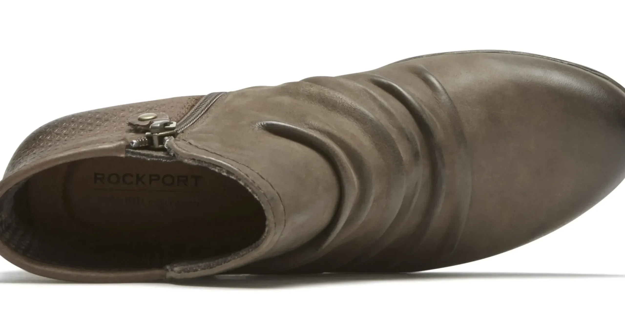 Online Rockport Gratasha Panel Stone Nubuck Leather Ankle Boot