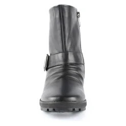 New Wanderlust Gripper Black Leather Moto Boot