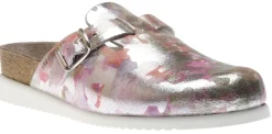 Discount Mephisto Halina Pink Silver Leather Clog