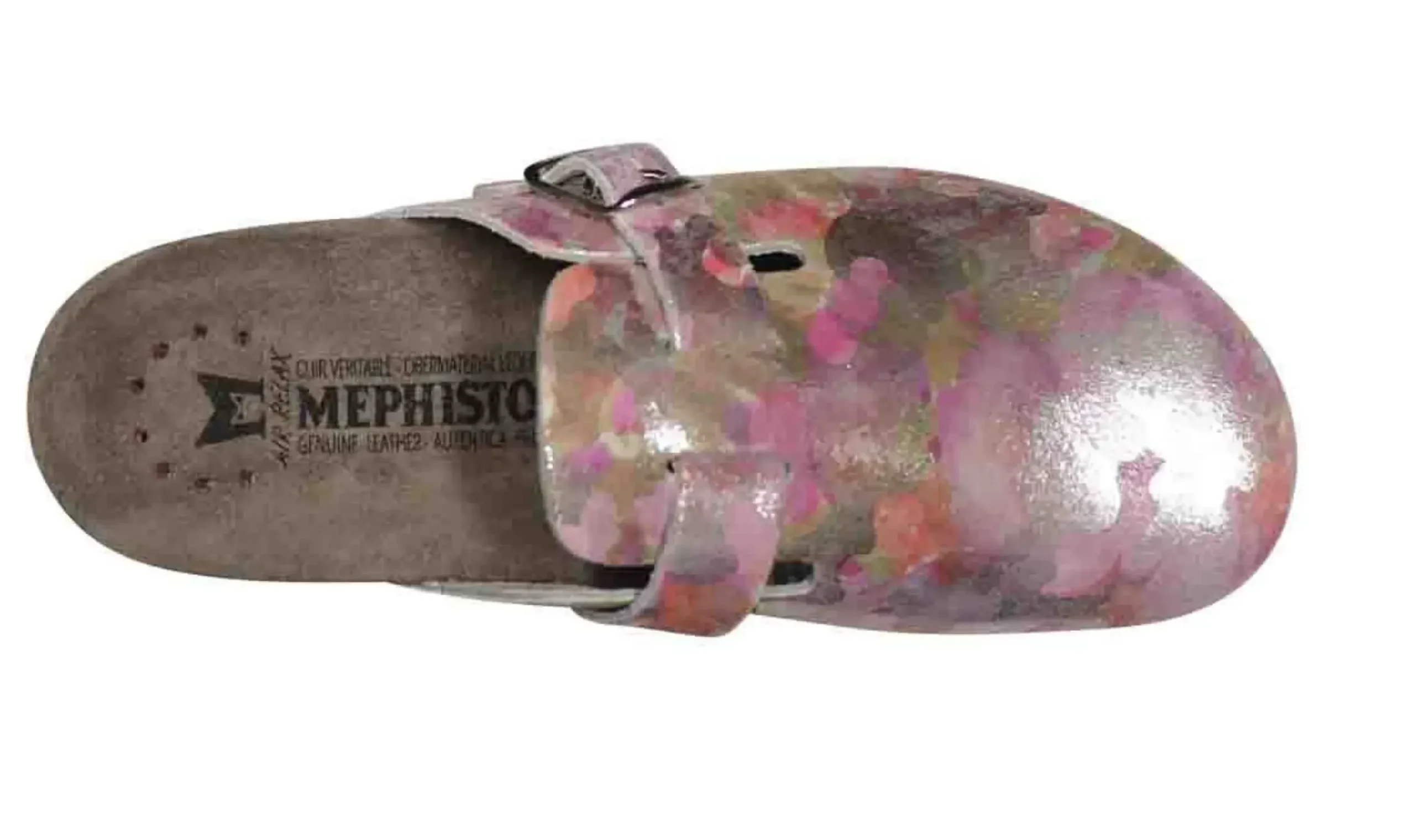 Discount Mephisto Halina Pink Silver Leather Clog