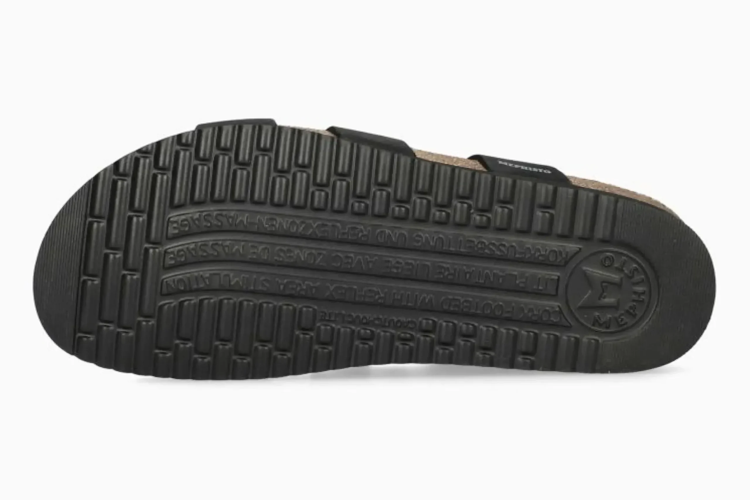 Best Mephisto Hannel Black Nubuck Leather Slide Sandal