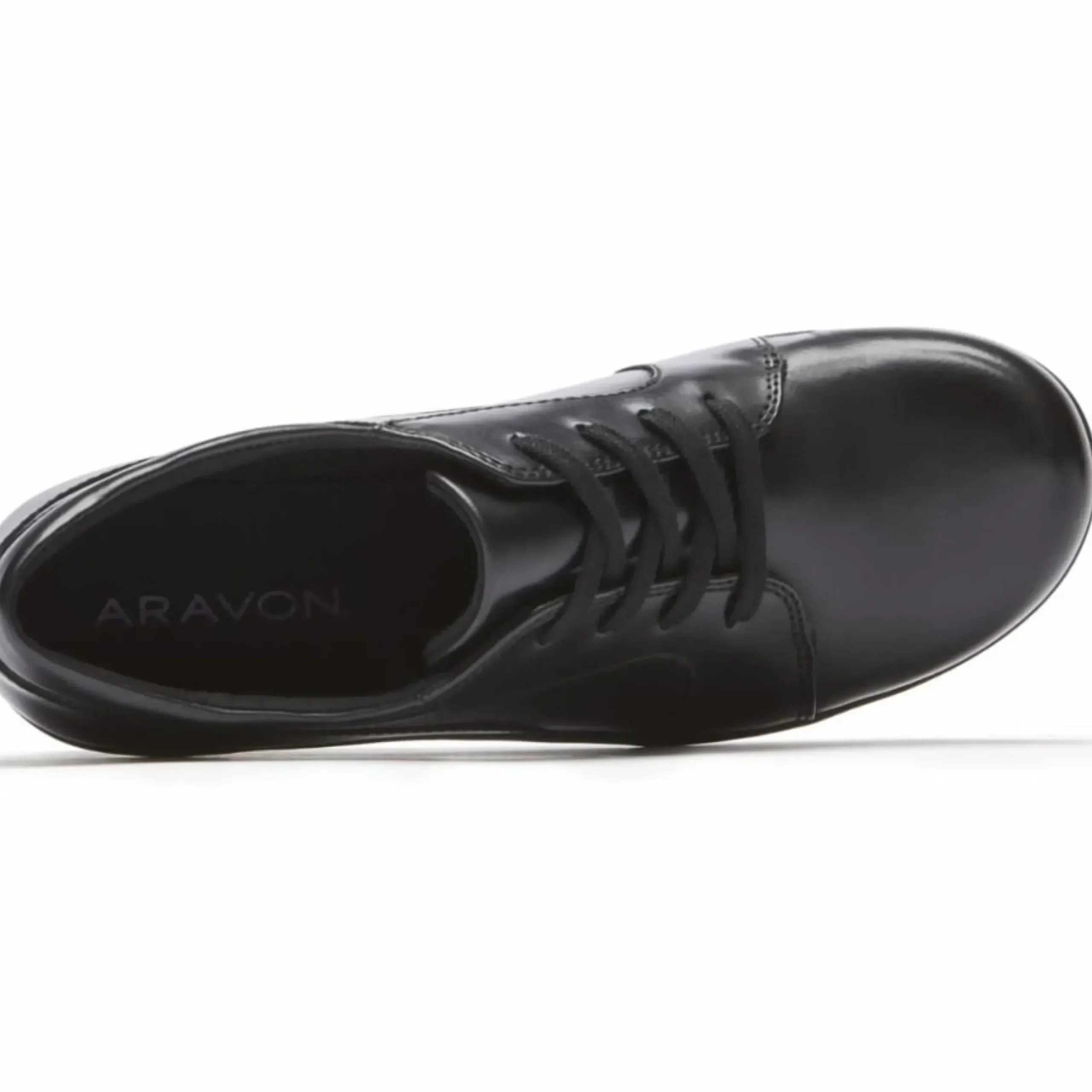 Outlet Aravon Hanover Lace-Up Black Sneaker