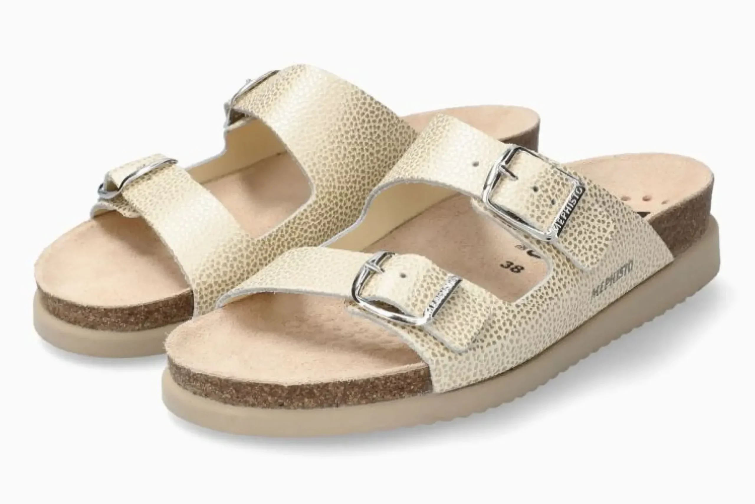 Outlet Mephisto Harmony Light Sand Condor Slide Sandal