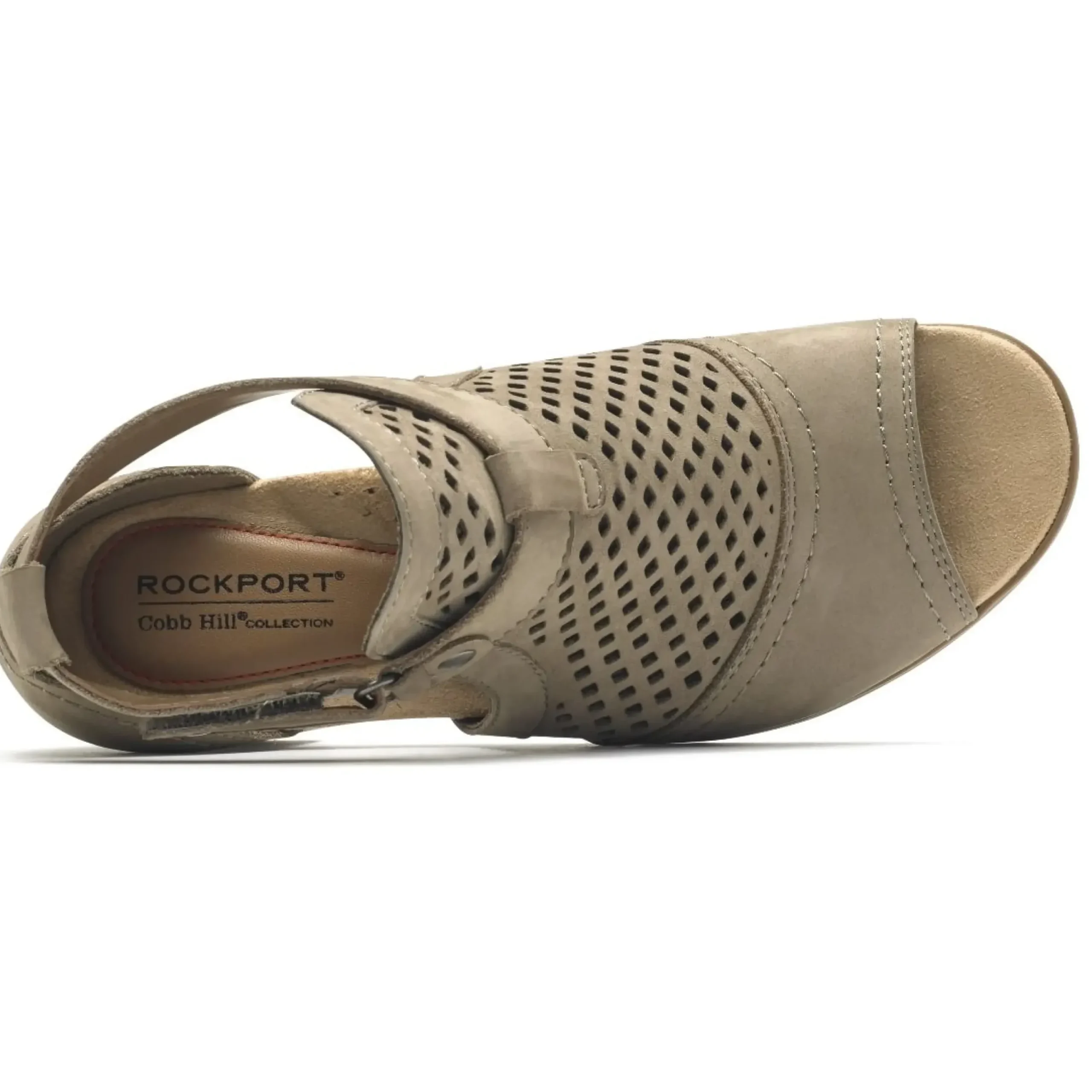 Clearance Cobb Hill Hattie Hi Cuff Taupe Nubuck Sandal
