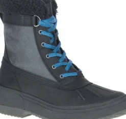 Discount Merrell Haven Mid Lace Polar Waterproof Black Boot