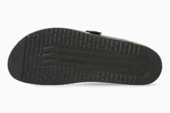 Mephisto Helen Black Leather Thong Sandal