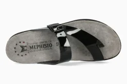 Best Mephisto Helen Black Patent Thong Sandal